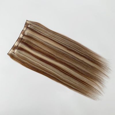 Estreito 18 polegadas e 20 polegadas de cabelo indiano cru clip no estilo de extensão de cabelo reta