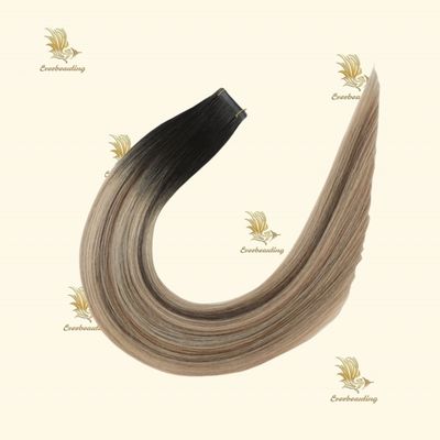 Remy Hair Cinta de cor muti em extensões de cabelo seda cabelo humano reto