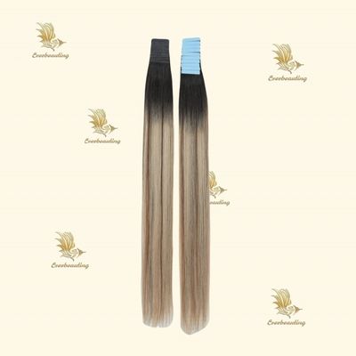 Remy Hair Cinta de cor muti em extensões de cabelo seda cabelo humano reto
