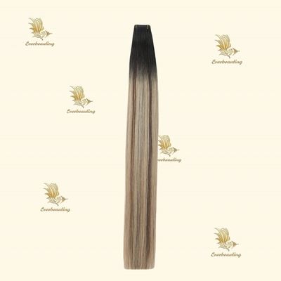 Remy Hair Cinta de cor muti em extensões de cabelo seda cabelo humano reto