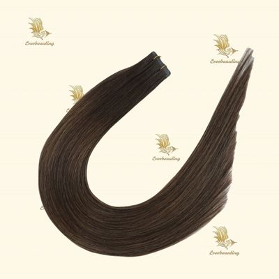 22 polegadas de fita castanha em extensões de cabelo tipo pré-ligado para o design de fita invisível