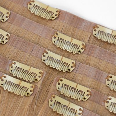 Virgin Remy Invisible PU Skin Seamless Clip em extensão de cabelo para solicitações personalizadas