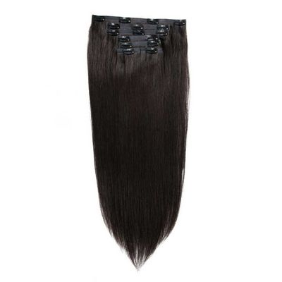 Cabelo humano Clip real europeu em extensões de cabelo Duplo desenhado Remy cabelo colorido
