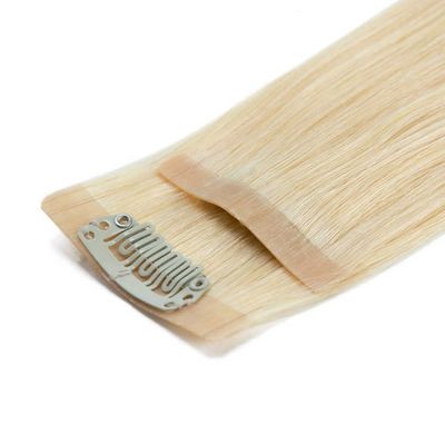 Fim grosso Invisível PU Crudo Loiro Clip Sem costura em extensões de cabelo solicitação personalizada