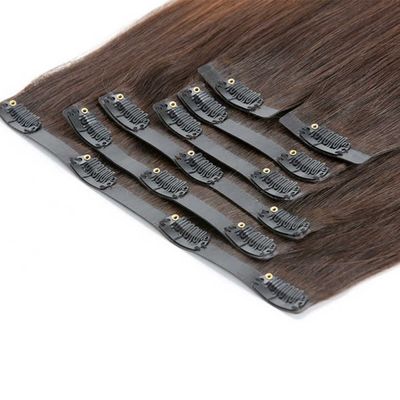 Extenções de cabelo vietnamitas sem costura com clipes de estilo pré-ligados e tangle não