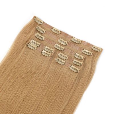 Fornecimento não processado PU sem costura skin weft clip em extensão de cabelo sem derramamento sem emaranhamento