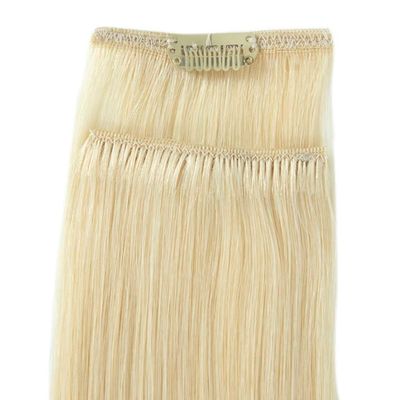 100% de cabelo cru alinhado com cutícula, clip invisível em extensões de cabelo para cabelo brasileiro