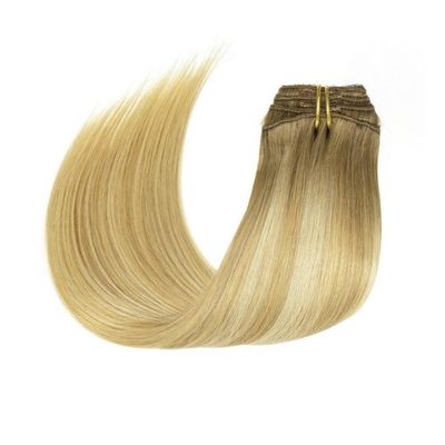 Remy Hair Long Straight Clip em Extensão de Cabelo com 0,200 kg de Peso Bruto do Pacote
