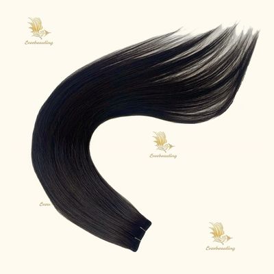 Tela de injecção invisível duplo desenhado e corante em extensão de cabelo de fita para cabelo de onda corporal