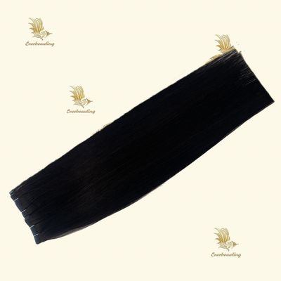 Tela de injecção invisível duplo desenhado e corante em extensão de cabelo de fita para cabelo de onda corporal