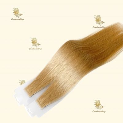Faixa reta em extensão de cabelo sombra balayage cor invisível OEM para estilo reto