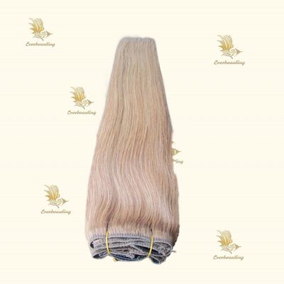 Remy Hair End Grosso cabelo cru sem costura clip em extensões sem costura para pagamento integral