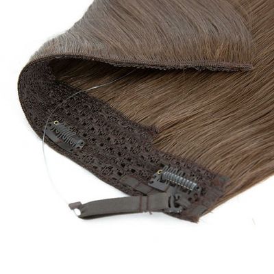 Remy Haloin Extensões de Cabelo Cabelo humano com estilo pré-ligado e cabeça invisível