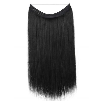 Cabelo humano vietnamita de uma peça espesso de cima para baixo acessível Flip em extensão de cabelo