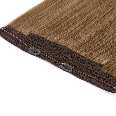 100% de cabelo humano sem costura Invisível de peixe Fios de cabelo extensões devolução reembolsos até 30 dias