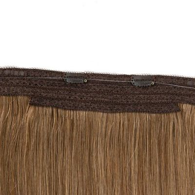100% de cabelo humano sem costura Invisível de peixe Fios de cabelo extensões devolução reembolsos até 30 dias