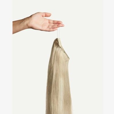 100% de cabelo humano sem costura Invisível de peixe Fios de cabelo extensões devolução reembolsos até 30 dias