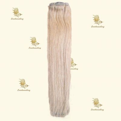 Clip em extensão de cabelo 100% russo humano Remy Clip Ins cabelo personalizado pedido