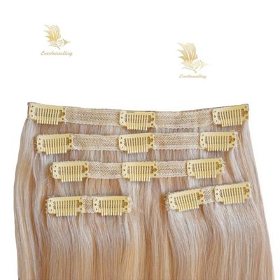 Clips de estilo pré-ligados Clip Ins cabelo duplo 100% virgem extensões de cabelo humano