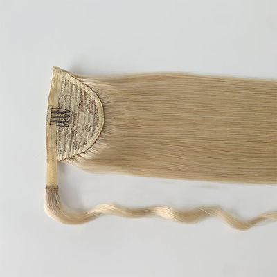 Cauda de cavalo de cabelo humano recto PE-230829 20 polegadas de extensão