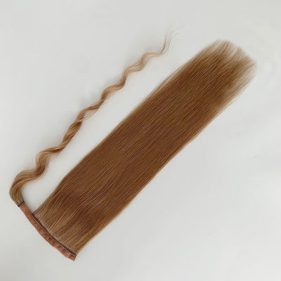 Extensões de cauda de cavalo de cabelo humano cru Dyeable 50.00cm * 8.00cm * 3.00cm Tamanho do pacote