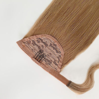 Extensões de cauda de cavalo de cabelo humano cru Dyeable 50.00cm * 8.00cm * 3.00cm Tamanho do pacote