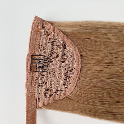 Extensões de cauda de cavalo de cabelo humano cru Dyeable 50.00cm * 8.00cm * 3.00cm Tamanho do pacote