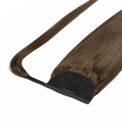 Extensões de cauda de cavalo de cabelo humano cru Dyeable 50.00cm * 8.00cm * 3.00cm Tamanho do pacote
