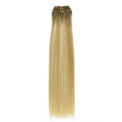 Clip em extensões de cabelo para cabelo curto duplo desenhado Remy cabelo humano solicitação personalizada