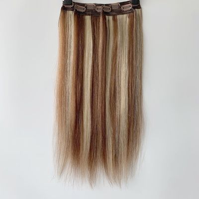 Clip em extensões de cabelo para cabelo curto duplo desenhado Remy cabelo humano solicitação personalizada