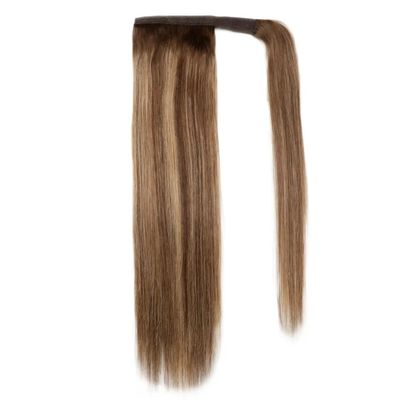 Cabeça de cavalo de cabelo humano customizado com desenho em volta