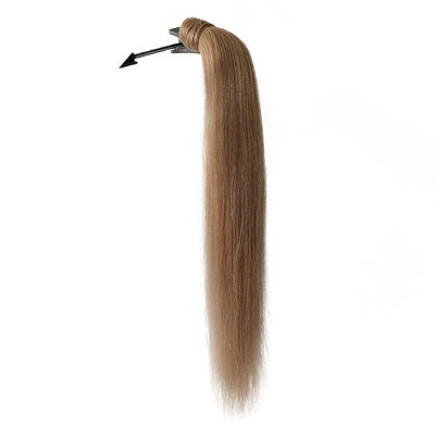 Extensão de cabelo da cauda de cavalo em torno de longo liso sedoso para mulheres cauda de cavalo-231014