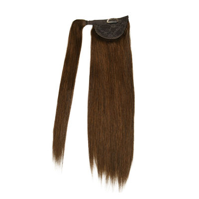 Extensão de cabelo da cauda de cavalo em torno de longo liso sedoso para mulheres cauda de cavalo-231014