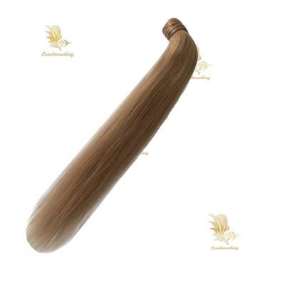 Customization Stock Salon Brasil Duplo Desenhado Remy Human Hair Ponytail Extensões