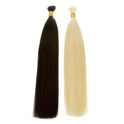 100% Extensões de Cabelo Humano Creme Natural Cores Negras Louro Brasileiro Louro Duplo Cabeça em Grande