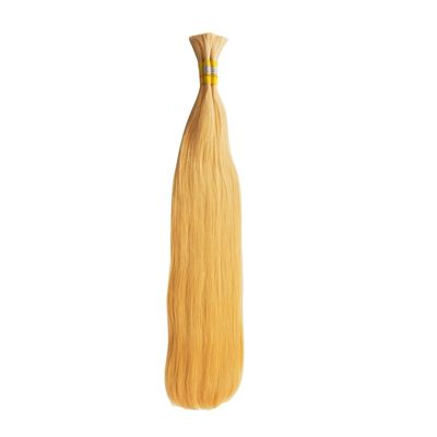 100% feixe de cabelo humano feixe de cabelo loiro com envio FedEx / DHL / Aramex / TNT