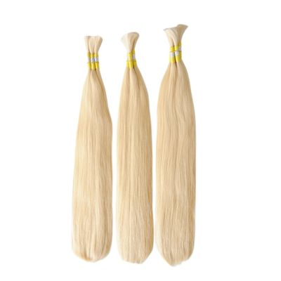 100% feixe de cabelo humano feixe de cabelo loiro com envio FedEx / DHL / Aramex / TNT