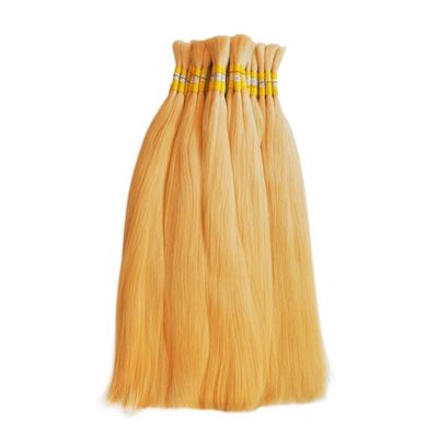 100% feixe de cabelo humano feixe de cabelo loiro com envio FedEx / DHL / Aramex / TNT