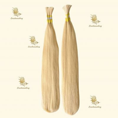 Pagamento completo Preto a loiro Natural Cabelo liso em massa Extensões de cabelo humano Tintável