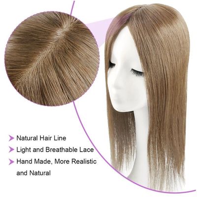 5.5X6 polegadas Mano Amarrado Duplo Mono Top Remy Pelo Humano Europeu Toupee Topper PU em torno MT-S1