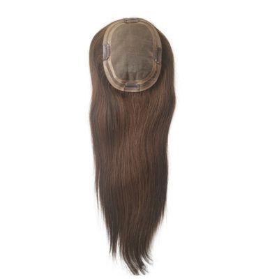 Telas de cabelo humano virgem de renda mono para a perda de cabelo das mulheres no tipo de cabelo europeu