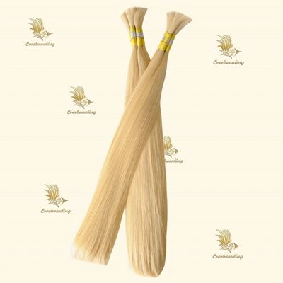 Cabelo humano de bebê em bruto, sedoso, um doador, sem derramamento