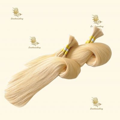 Cabelo Virgem Alinhado à Cútica Ruso Blonde Cabelo Humano Pacote Garantia de reembolso de 30 dias