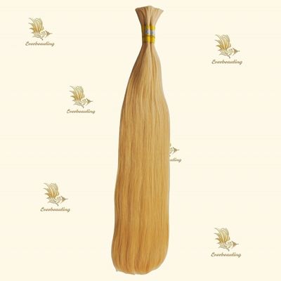 Cabelo em granel russo virgem 100% de extensão de cabelo humano natural