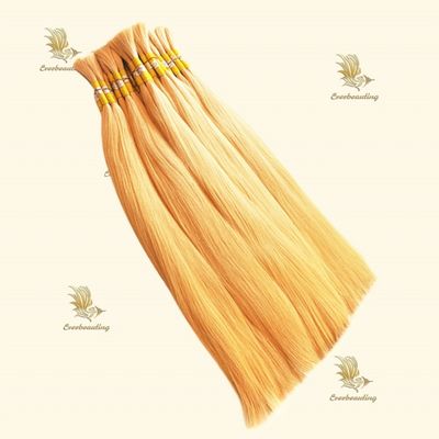Cabelo em granel russo virgem 100% de extensão de cabelo humano natural