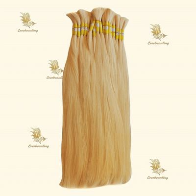 Cabelo em granel russo virgem 100% de extensão de cabelo humano natural