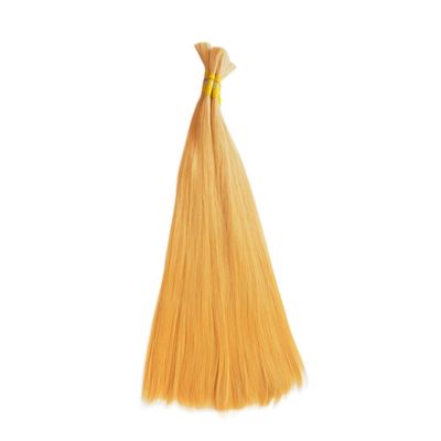 Cabelo em granel russo virgem 100% de extensão de cabelo humano natural