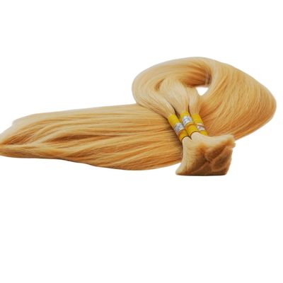 Cabelo em granel russo virgem 100% de extensão de cabelo humano natural