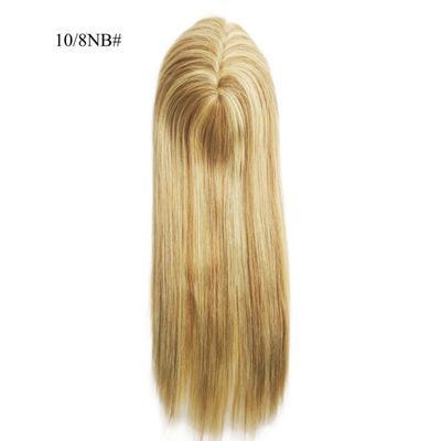 Perfeito para Mulheres Mono Lace Base Pênis 13 * 17 Cm Destaque Cabelos Humanos Brown Toppers