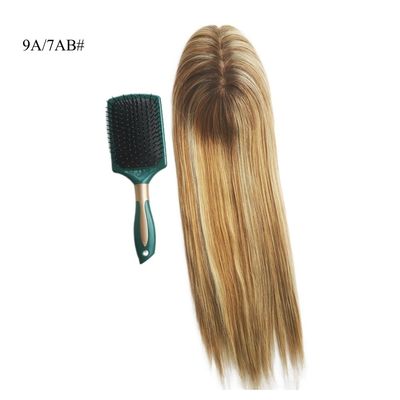 Cabelo Europeu 100% de cabelo humano brasileiro Toppers para mulheres Mono Base de seda mulheres Toupee